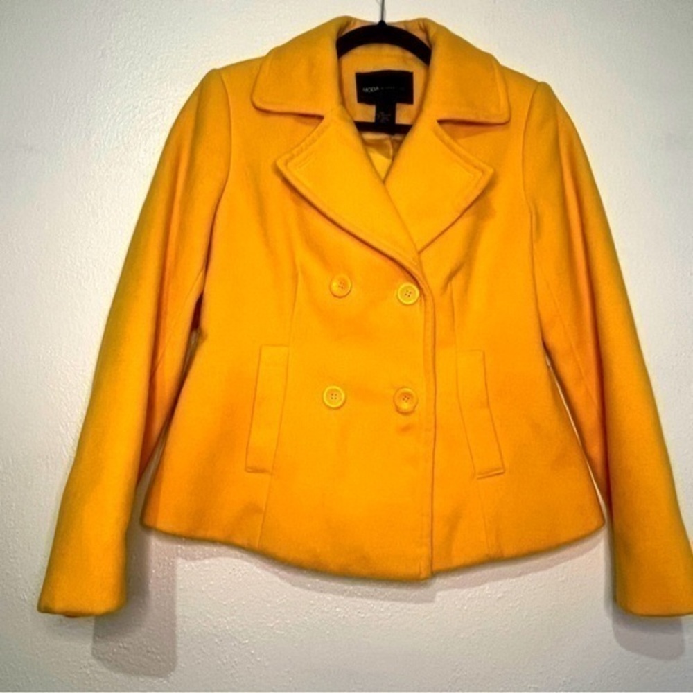 Moda International sunshine yellow jacket, Sz S.